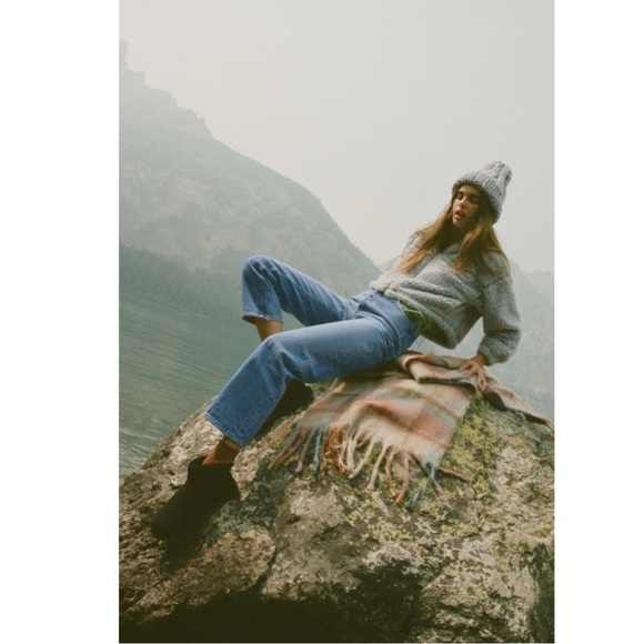 Urban Outfitters BDG Cropped Teddy Hoodie Jacket Size Small Baby Sky Blue - Picture 3 of 14